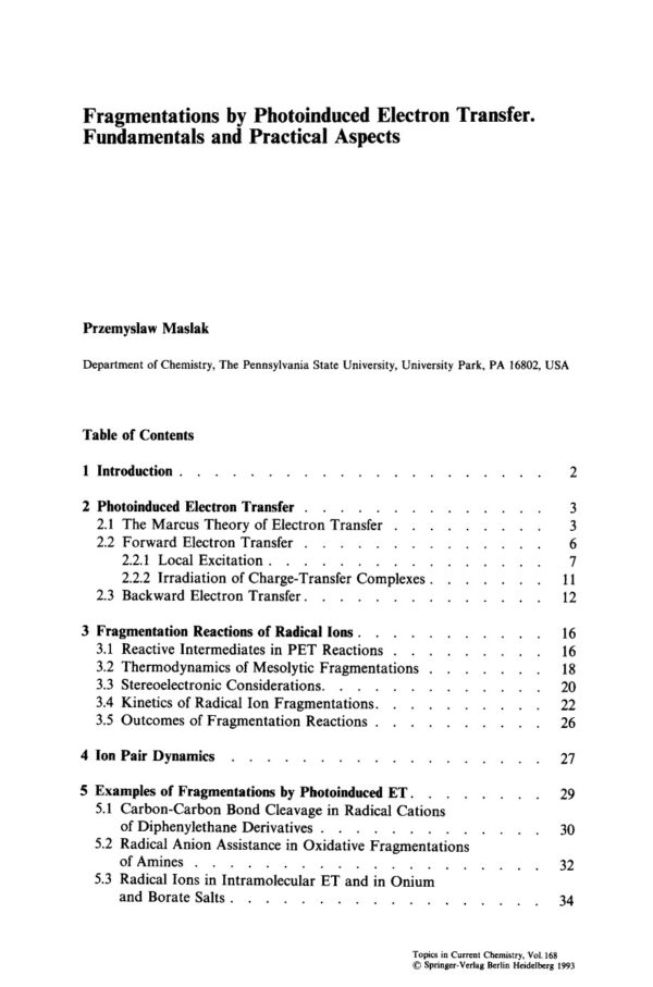 [PDF] Photoinduced Electron Transfer V Mattay J.