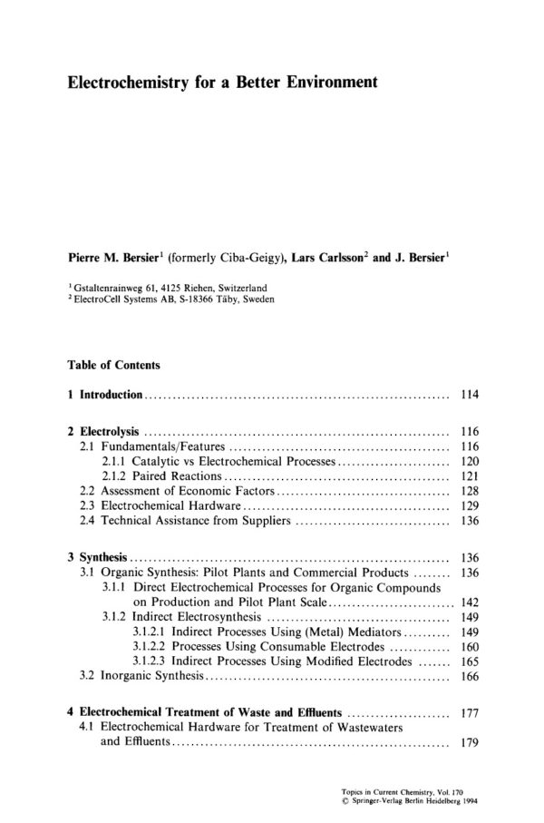 [PDF] Electrochemistry V Steckhan E.