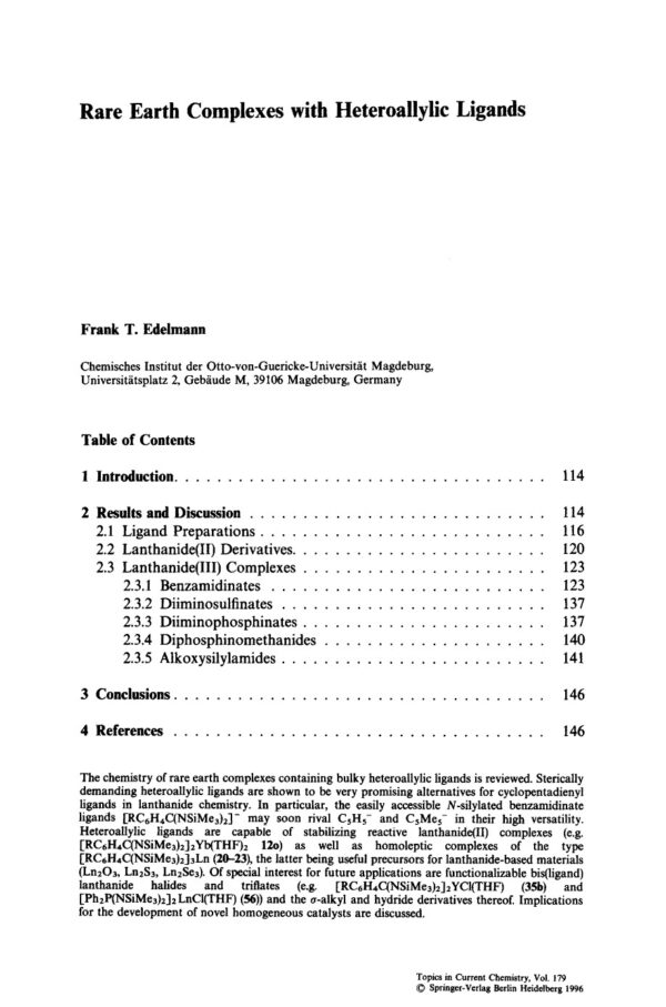 [PDF] Organolanthoid Chemistry - Synthesis, Structu Herrmann W.A.