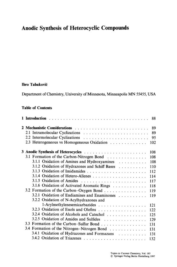 [PDF] Electrochemistry VI Electroorganic Synthesis Bo Steckhan E.